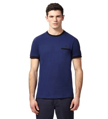 Fred Perry Navy pique crew neck t-shirt